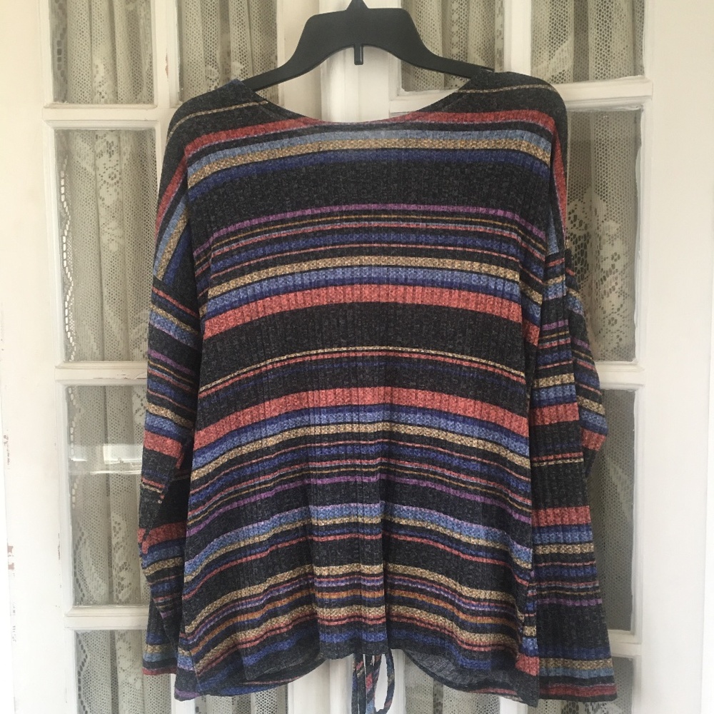 Striped Pullover Top - Medium